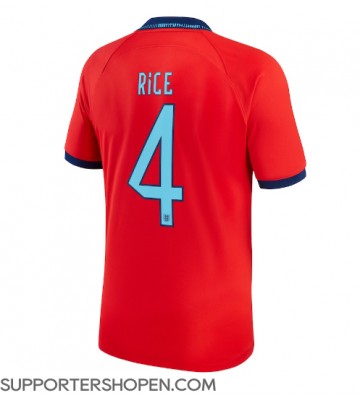 England Declan Rice #4 Borta Matchtröja VM 2022 Kortärmad